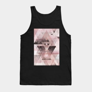 Pink Geometric Tank Top